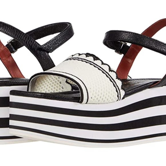 Kate Spade New York Highrise Spade Wedge Sandals Brand New In Box - Picture 3 of 10